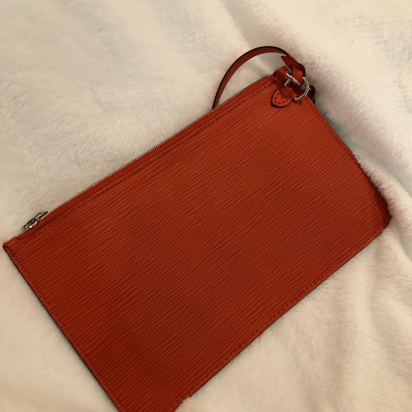 SOLD Louis Vuitton Orange Epi Leather Wristlet- - Picture 3 of 8